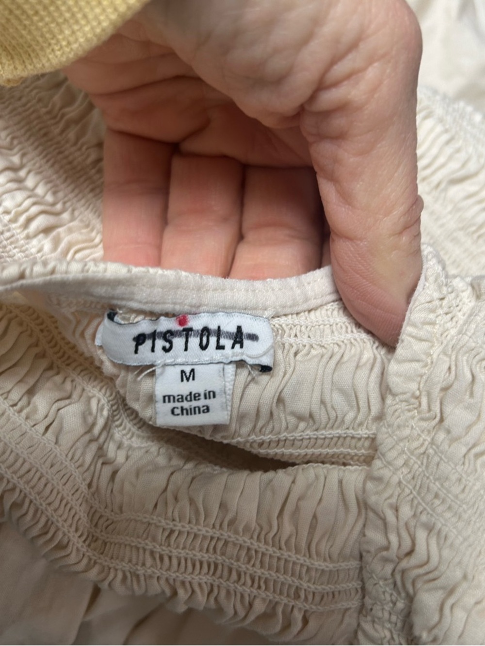 Nwot Alessia Smocked Tank Midi Dress in Cream - Picture 2 of 5